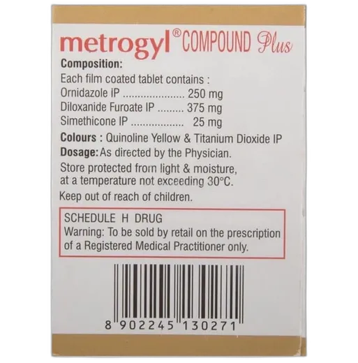 metrogyl compound plus tablet 10's